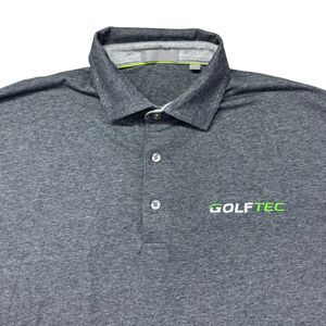 Tasc Performance Polo Shirt Men's Medium Gray Stretch Short Sleeve Golf Soft Top